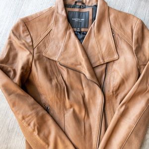 Leather moto jacket